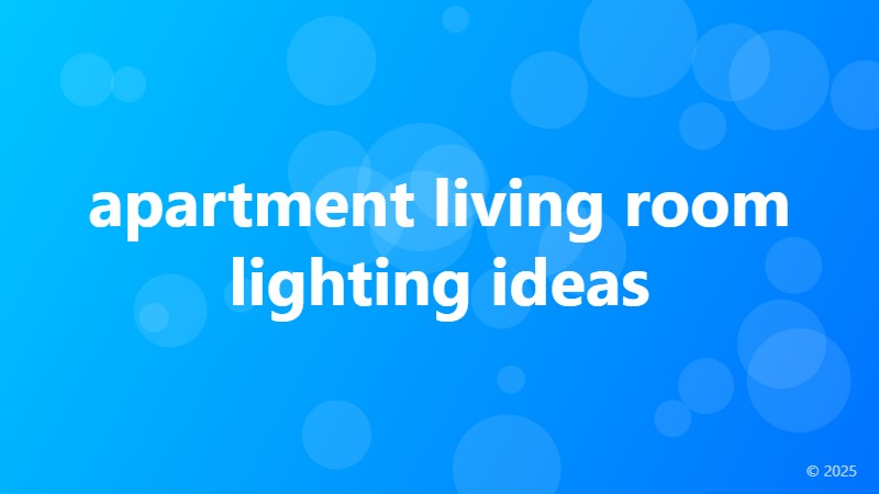 apartment living room lighting ideas