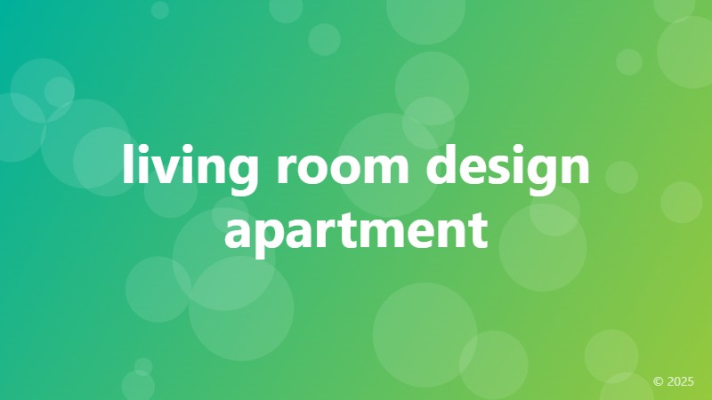 living room design apartment