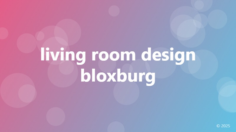 living room design bloxburg