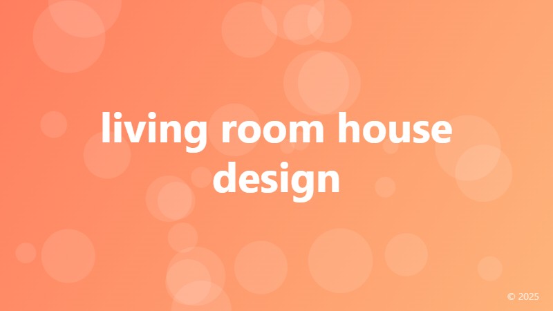 living room house design