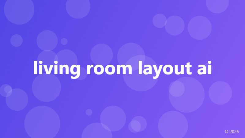 living room layout ai