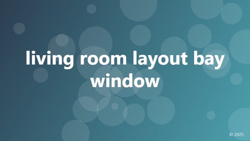 living room layout bay window