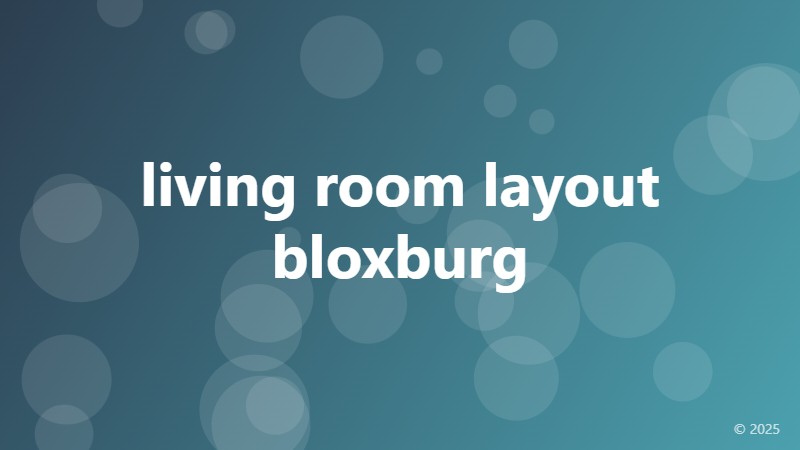 living room layout bloxburg