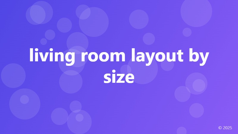 living room layout by size
