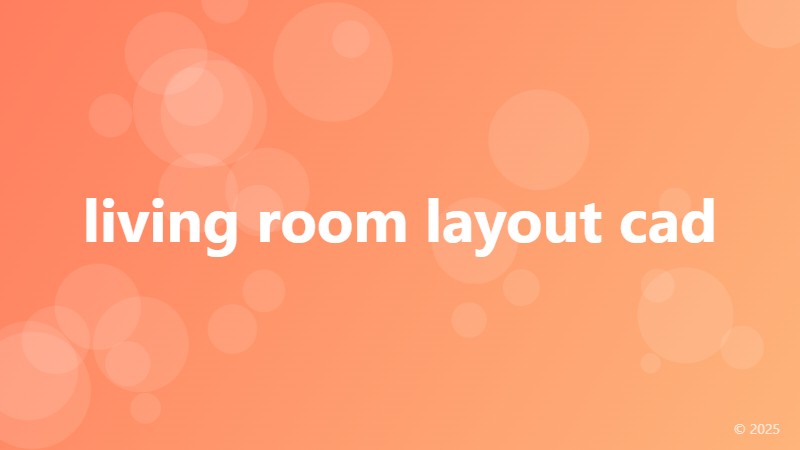 living room layout cad