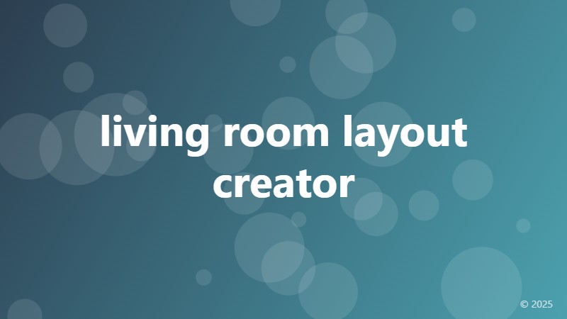 living room layout creator