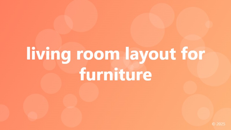 living room layout for furniture