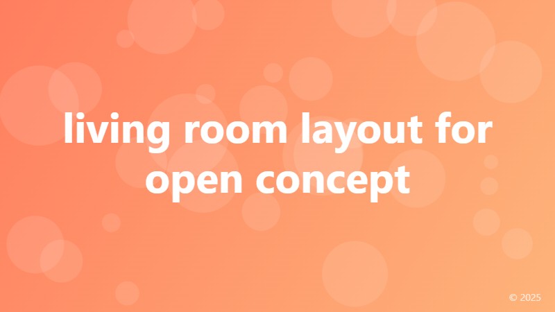 living room layout for open concept