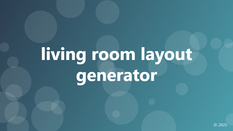 living room layout generator