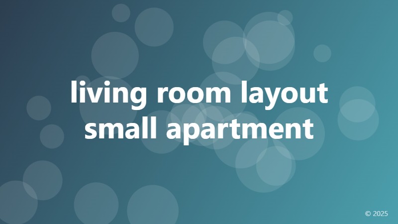 living room layout small apartment