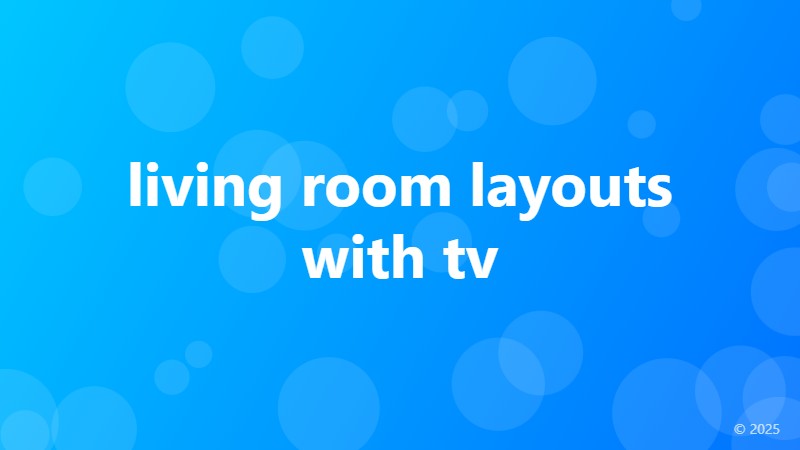 living room layouts with tv