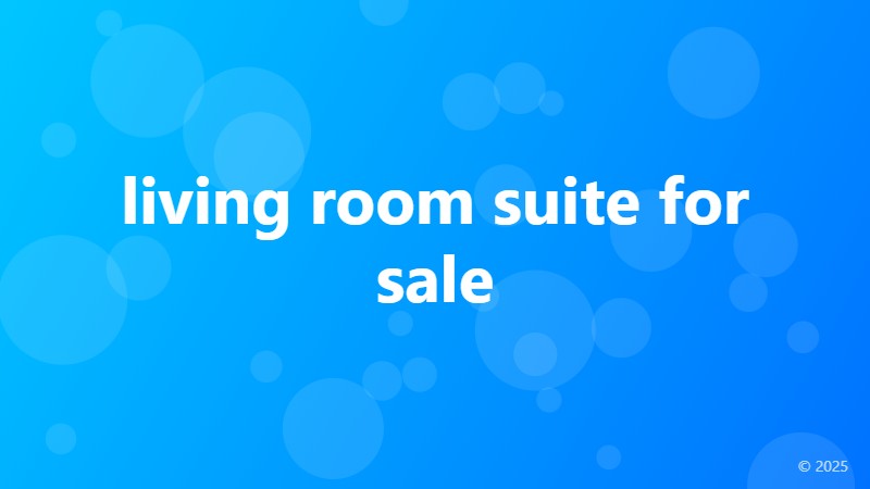 living room suite for sale